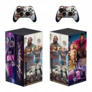Cyberpunk 2077 decal skin sticker for Xbox Series X console with controllers