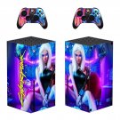 Cyberpunk 2077 decal skin sticker for Xbox Series X console with controllers