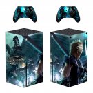 Final Fantasy 7 decal skin sticker for Xbox Series X console with controllers