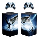 Final Fantasy 7 decal skin sticker for Xbox Series X console with controllers