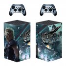 Final Fantasy 7 decal skin sticker for Xbox Series X console with controllers