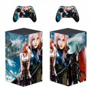 Final Fantasy 7 decal skin sticker for Xbox Series X console with controllers