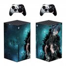 Final Fantasy 7 decal skin sticker for Xbox Series X console with controllers