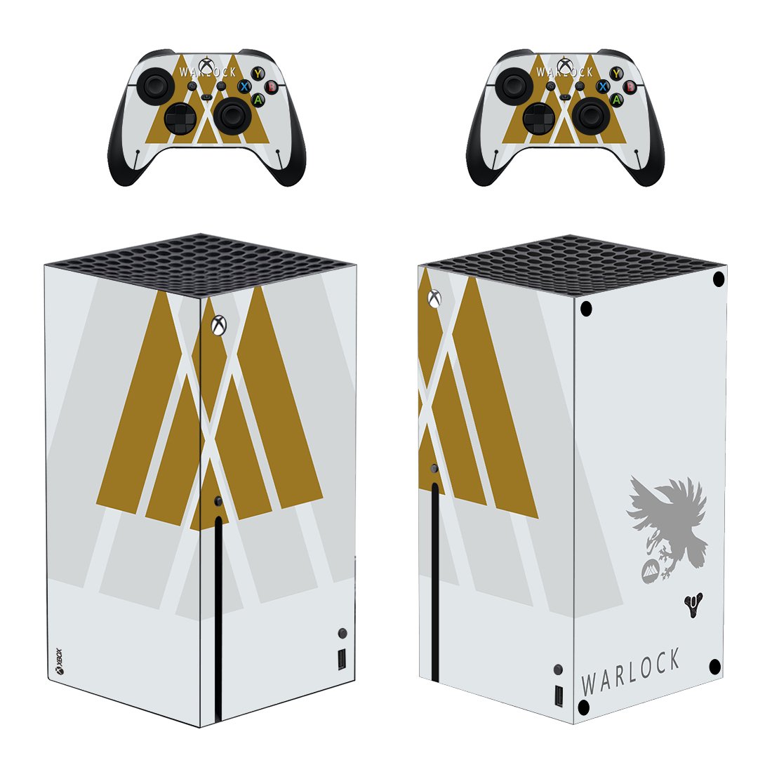 Destiny 2 Shadowkeep decal skin sticker for Xbox Series X console with controllers