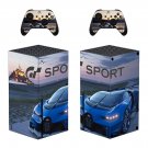 Gran Turismo Sport decal skin sticker for Xbox Series X console with controllers