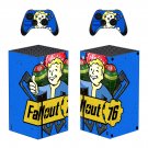 Fallout 76 decal skin sticker for Xbox Series X console with controllers