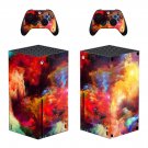Sky Scene decal skin sticker for Xbox Series X console with controllers