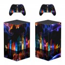 Color Board decal skin sticker for Xbox Series X console with controllers