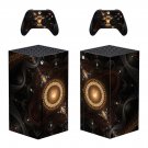 Digital Texture decal skin sticker for Xbox Series X console with controllers