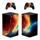 Planet View decal skin sticker for Xbox Series X console with controllers