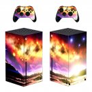 Sky View decal skin sticker for Xbox Series X console with controllers