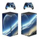 Planet View decal skin sticker for Xbox Series X console with controllers