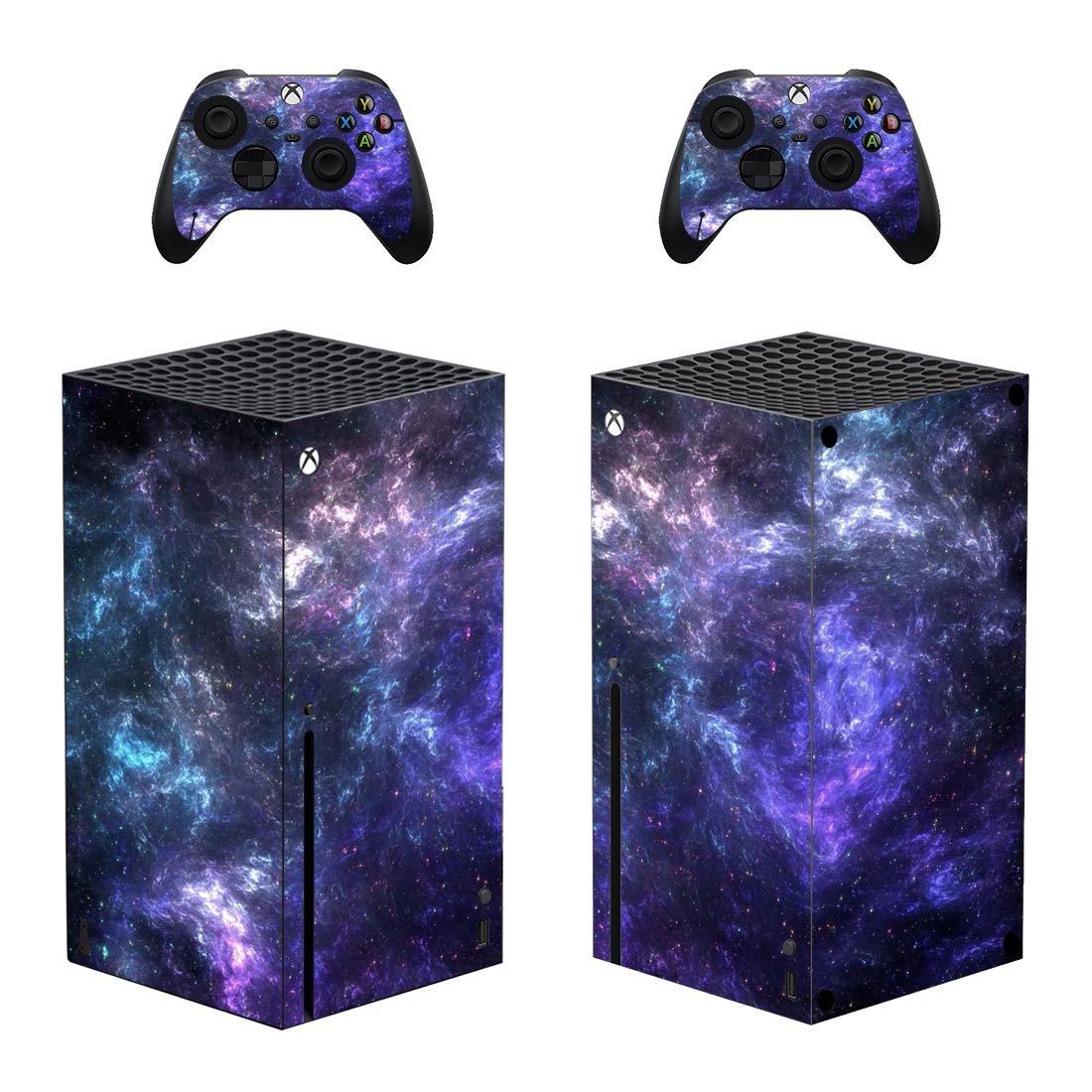 Sky View decal skin sticker for Xbox Series X console with controllers