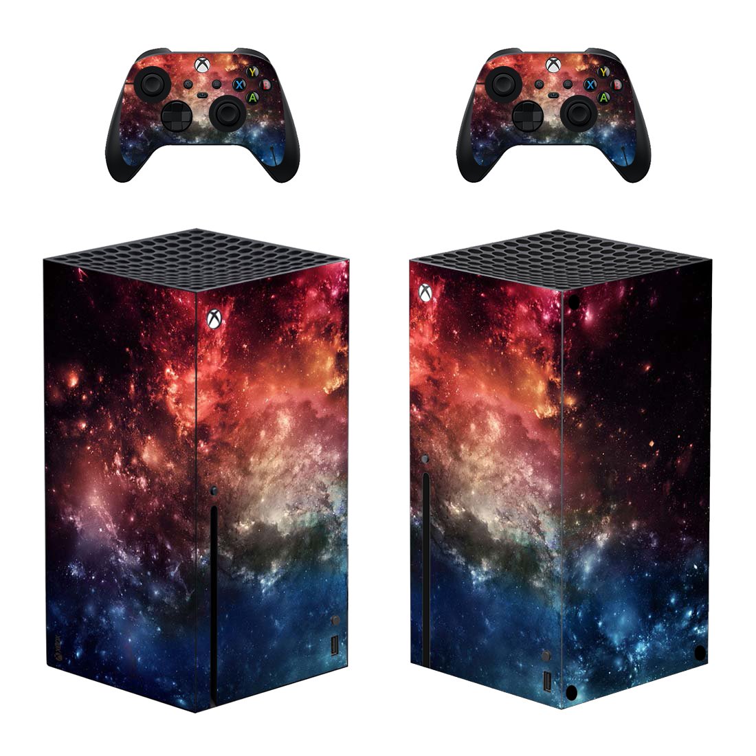 Sky View decal skin sticker for Xbox Series X console with controllers