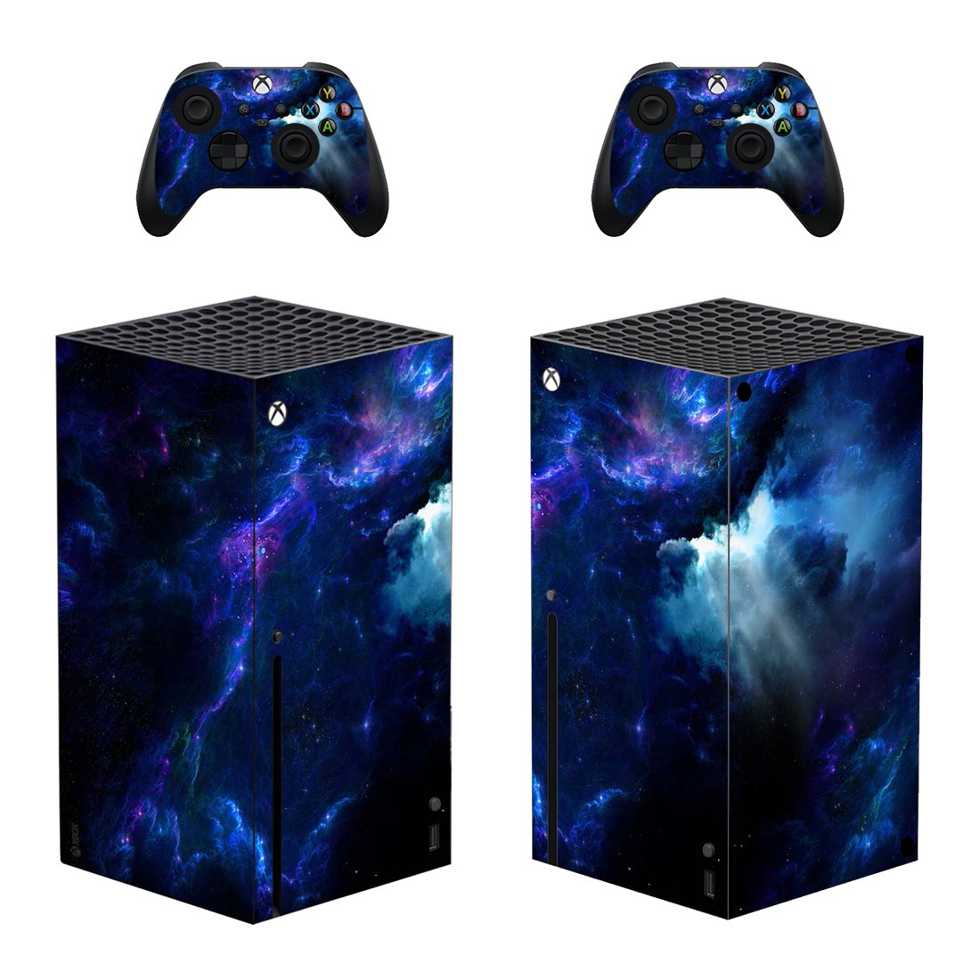 Sky View decal skin sticker for Xbox Series X console with controllers