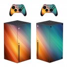 Digital Texture decal skin sticker for Xbox Series X console with controllers