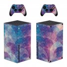 Digital Texture decal skin sticker for Xbox Series X console with controllers