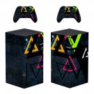 Digital Texture decal skin sticker for Xbox Series X console with controllers