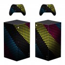 Digital Texture decal skin sticker for Xbox Series X console with controllers