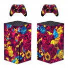 Digital Texture decal skin sticker for Xbox Series X console with controllers