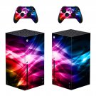 Digital Texture decal skin sticker for Xbox Series X console with controllers