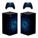 Digital Texture decal skin sticker for Xbox Series X console with controllers