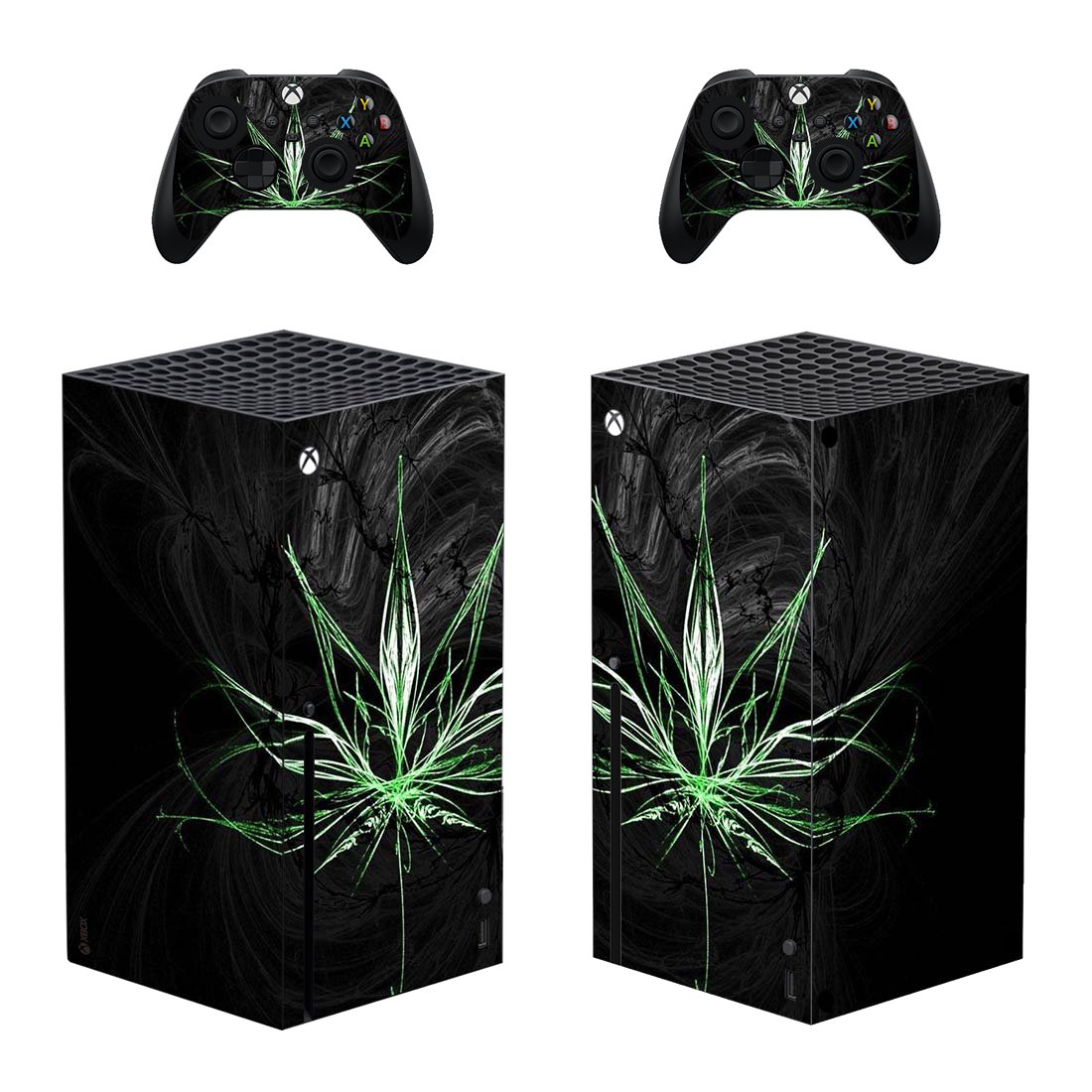 Digital Texture decal skin sticker for Xbox Series X console with controllers