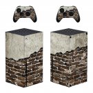 Bricks Texture decal skin sticker for Xbox Series X console with controllers