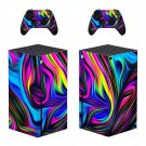Digital Texture decal skin sticker for Xbox Series X console with controllers