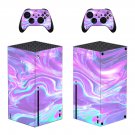 Digital Texture decal skin sticker for Xbox Series X console with controllers