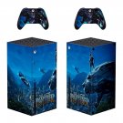 Black Panther decal skin sticker for Xbox Series X console with controllers
