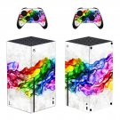 Digital Texture decal skin sticker for Xbox Series X console with controllers