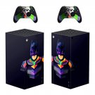 Batman decal skin sticker for Xbox Series X console with controllers
