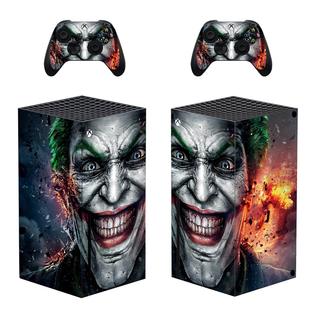 JoKer decal skin sticker for Xbox Series X console with controllers