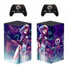 Overwatch decal skin sticker for Xbox Series X console with controllers