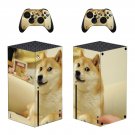 Wolf decal skin sticker for Xbox Series X console with controllers