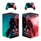 Assassin's Creed Valhalla decal skin sticker for Xbox Series X console with controllers