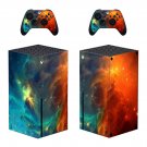 Galaxy View decal skin sticker for Xbox Series X console with controllers