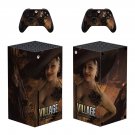 Resident Evil Village decal skin sticker for Xbox Series X console with controllers