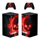 Gears 5 decal skin sticker for Xbox Series X console with controllers