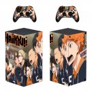 Volleyball boy decal skin sticker for Xbox Series X console with controllers