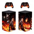 The Witcher decal skin sticker for Xbox Series X console with controllers