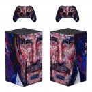 John Wick decal skin sticker for Xbox Series X console with controllers