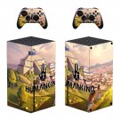 Humankind decal skin sticker for Xbox Series X console with controllers