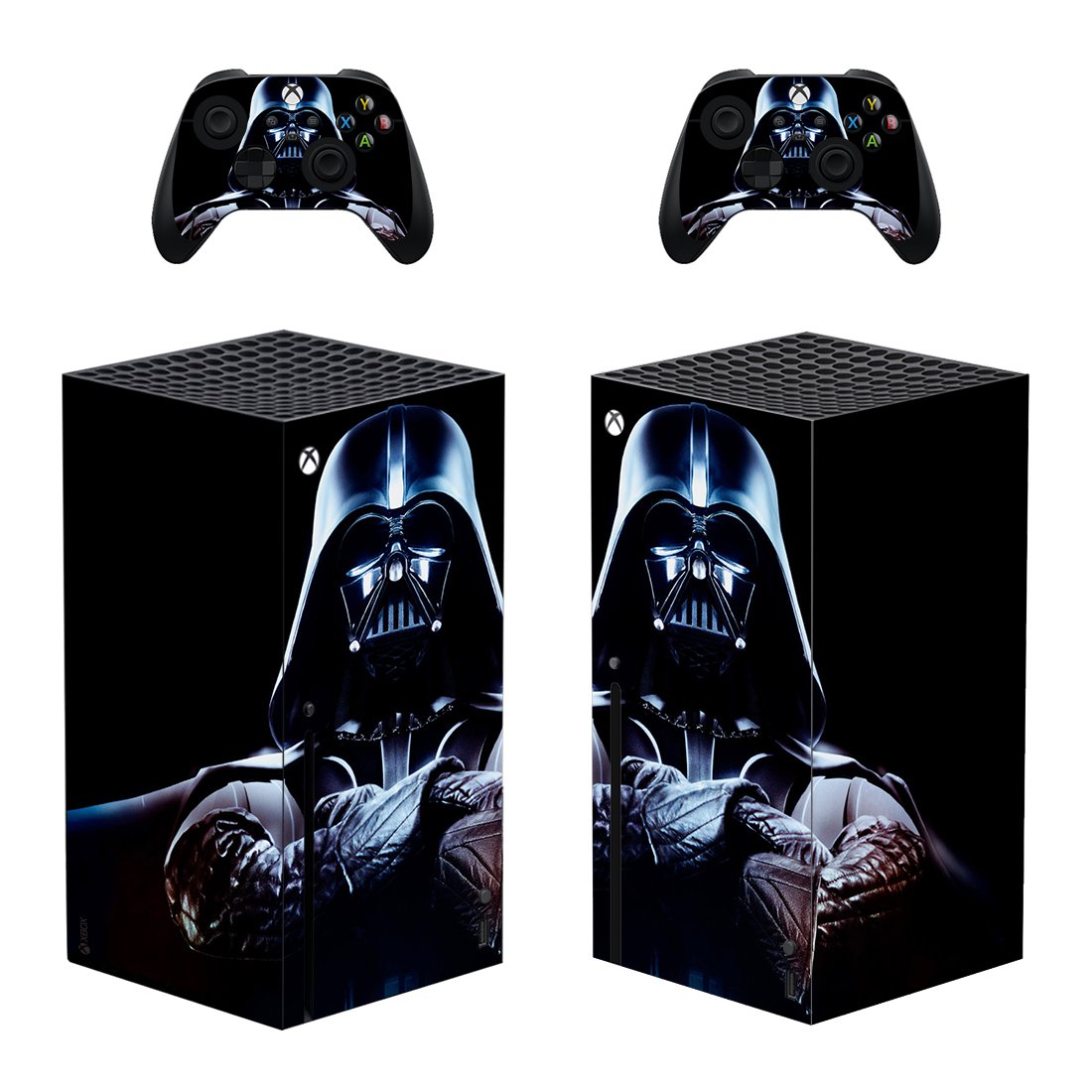 Darth Vader decal skin sticker for Xbox Series X console with controllers