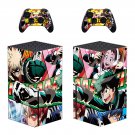 My Hero Academy decal skin sticker for Xbox Series X console with controllers