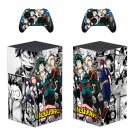 My Hero Academy decal skin sticker for Xbox Series X console with controllers
