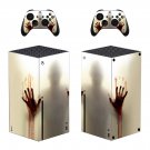 Walking Dead decal skin sticker for Xbox Series X console with controllers