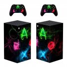 Controller decal skin sticker for Xbox Series X console with controllers