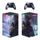 Cyberpunk 2077 decal skin sticker for Xbox Series X console with controllers